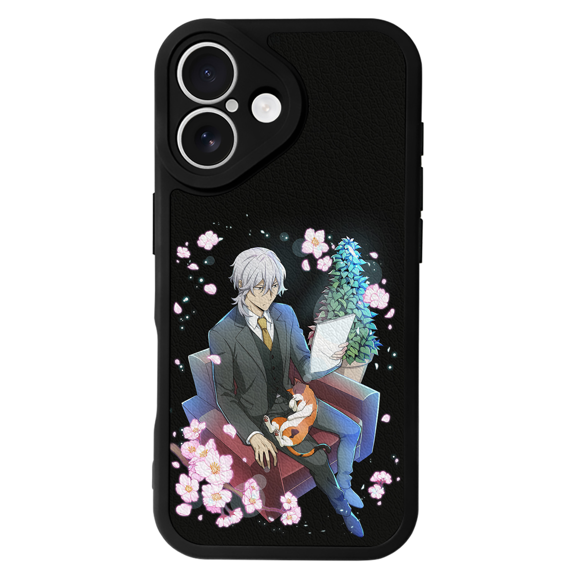 （画像用） 文豪ストレイドッグス Bungo Stray Dogs 【iPhone 16シリーズ対応】シリコンスマホケース（レザー調） 材質：シリコン